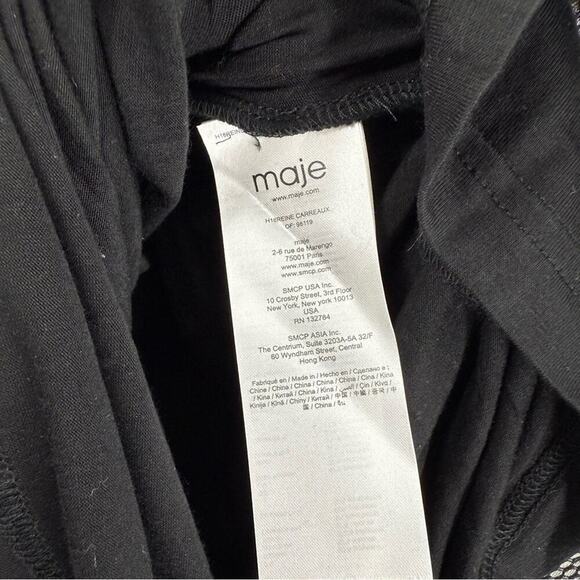 NEW Maje Reine Plaid Dress Sz 3/L - Picture 8 of 10